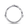 14K White Gold Diamond Matching Wedding Band - 0.09 ct