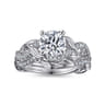 14K White Gold Diamond Matching Wedding Band - 0.09 ct