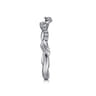 14K White Gold Diamond Matching Wedding Band - 0.09 ct