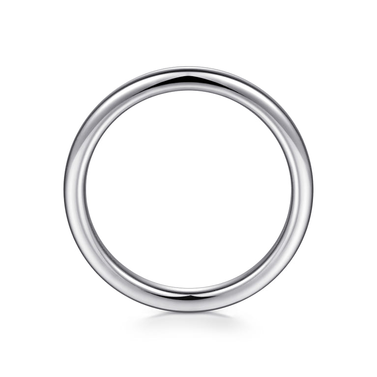 14K White Gold Diamond Matching Wedding Band - Shot 2