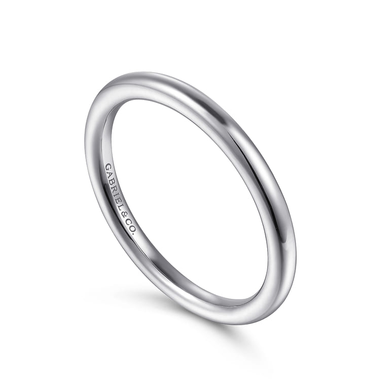 14K White Gold Diamond Matching Wedding Band - Shot 3