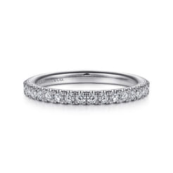 14K White Gold Diamond Matching Wedding Band