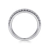 14K White Gold Diamond Matching Wedding Band - 0.38 ct
