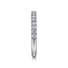 14K White Gold Diamond Matching Wedding Band - 0.38 ct