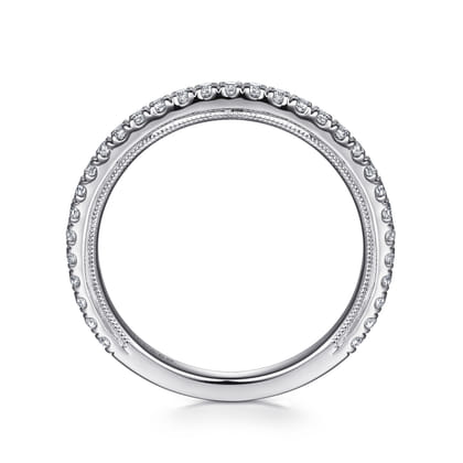 14K White Gold Diamond Matching Wedding Band
