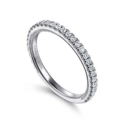 14K White Gold Diamond Matching Wedding Band