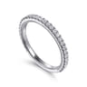 14K White Gold Diamond Matching Wedding Band - 0.3 ct