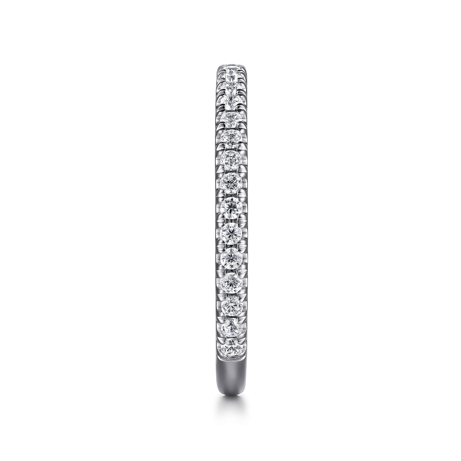 14K White Gold Diamond Matching Wedding Band - 0.3 ct - Shot 5