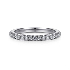 14K White Gold Diamond Matching Wedding Band