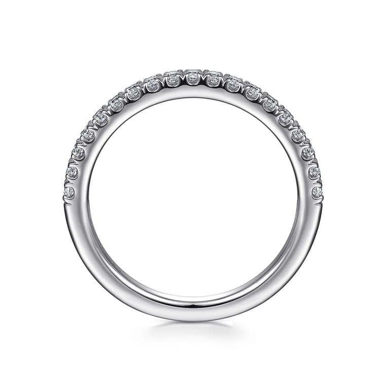 14K White Gold Diamond Matching Wedding Band - 0.27 ct - Shot 2