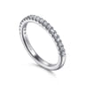 14K White Gold Diamond Matching Wedding Band - 0.27 ct