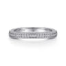 14K White Gold Diamond Matching Wedding Band - 0.21 ct