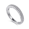 14K White Gold Diamond Matching Wedding Band - 0.21 ct