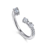 14K White Gold Diamond Matching Wedding Band - 0.4 ct