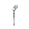 14K White Gold Diamond Matching Wedding Band - 0.4 ct
