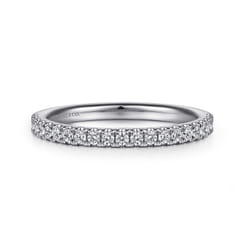 14K White Gold Diamond Matching Wedding Band