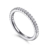 14K White Gold Diamond Matching Wedding Band - 0.27 ct