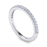 14K White Gold Diamond Matching Wedding Band - 0.28 ct