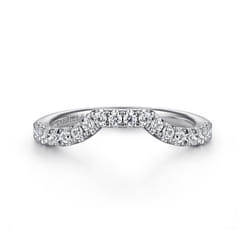 14K White Gold Diamond Matching Wedding Band