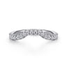 14K White Gold Diamond Matching Wedding Band - 0.3 ct