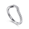 14K White Gold Diamond Matching Wedding Band - 0.3 ct