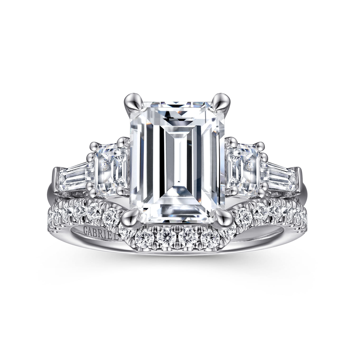 14K White Gold Diamond Matching Wedding Band - 0.3 ct - Shot 4