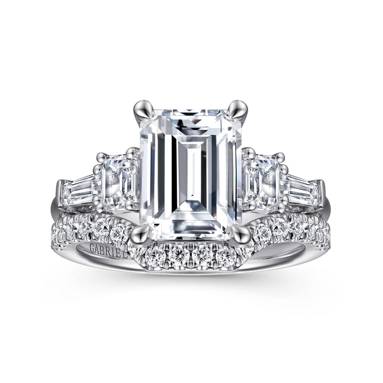14K White Gold Diamond Matching Wedding Band - 0.3 ct - Shot 4