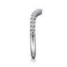 14K White Gold Diamond Matching Wedding Band - 0.3 ct