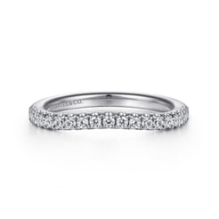 14K White Gold Diamond Matching Wedding Band