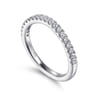 14K White Gold Diamond Matching Wedding Band - 0.29 ct
