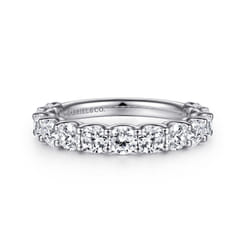 14K White Gold Diamond Matching Wedding Band