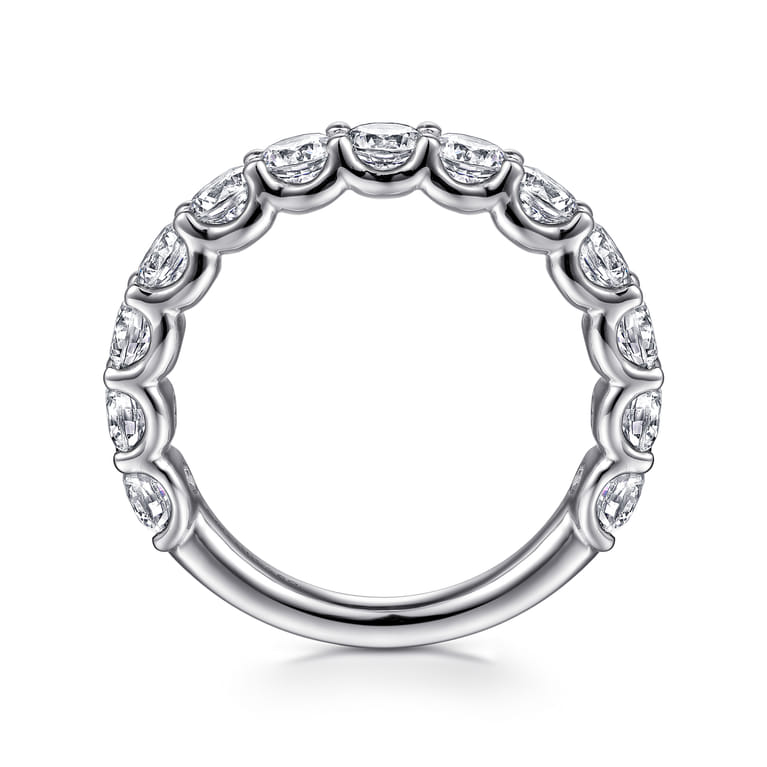 14K White Gold Diamond Matching Wedding Band - 2.04 ct - Shot 2