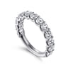 14K White Gold Diamond Matching Wedding Band - 2.04 ct