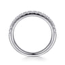 14K White Gold Diamond Matching Wedding Band - 0.45 ct