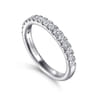 14K White Gold Diamond Matching Wedding Band - 0.45 ct