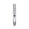 14K White Gold Diamond Matching Wedding Band - 0.45 ct