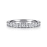 14K White Gold Diamond Matching Wedding Band - 0.27 ct