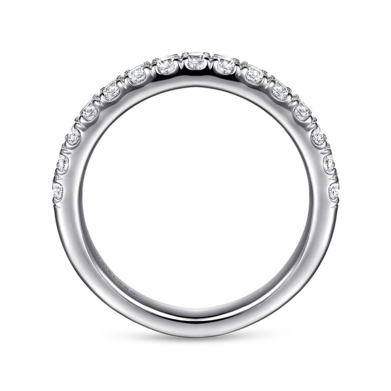 14K White Gold Diamond Matching Wedding Band - 0.27 ct - Shot 2
