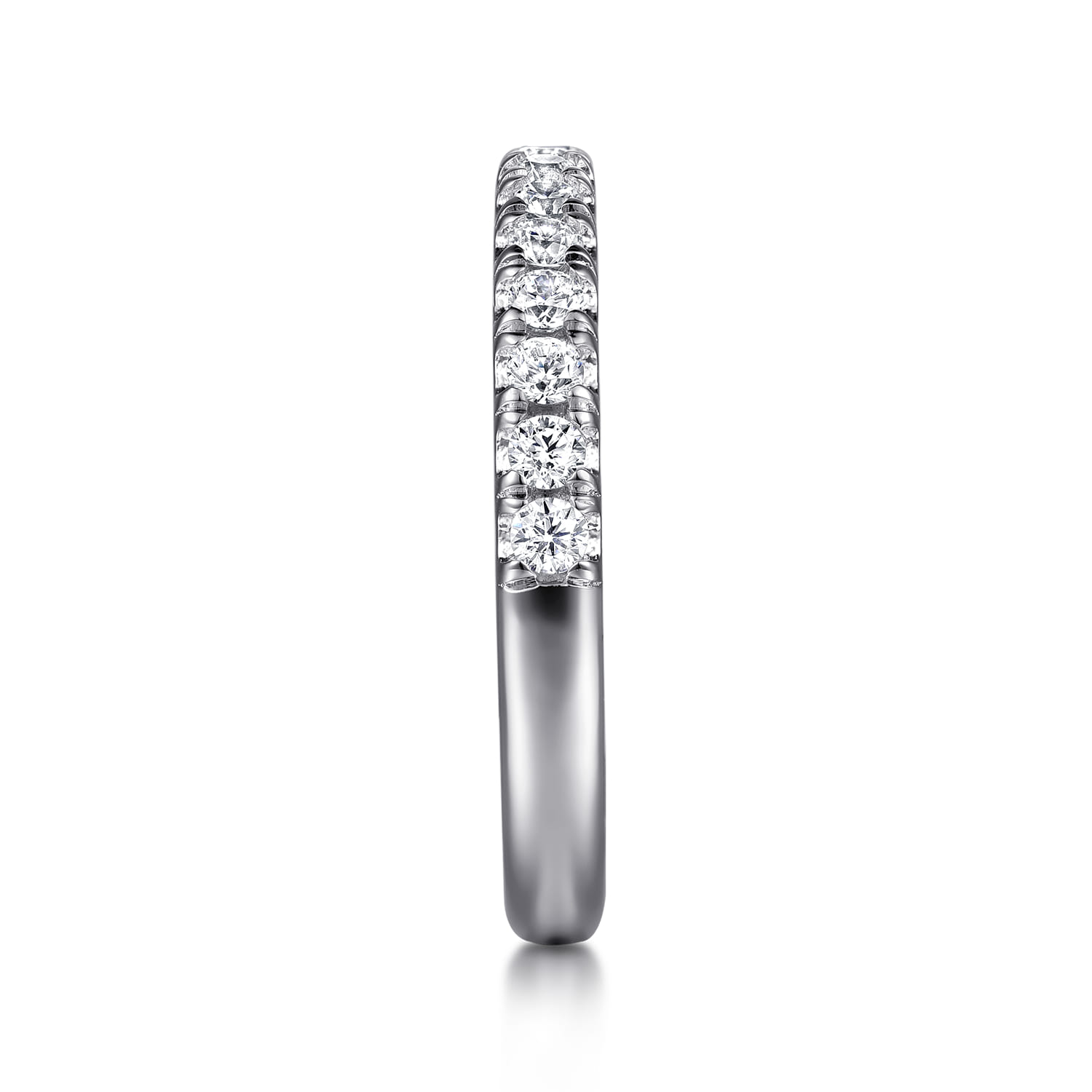 14K White Gold Diamond Matching Wedding Band - 0.27 ct - Shot 5