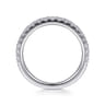 14K White Gold Diamond Matching Wedding Band - 0.46 ct