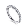 14K White Gold Diamond Matching Wedding Band - 0.46 ct
