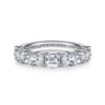14K White Gold Diamond Matching Wedding Band - 1.79 ct