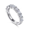 14K White Gold Diamond Matching Wedding Band - 1.79 ct