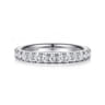14K White Gold Diamond Matching Wedding Band - 0.27 ct
