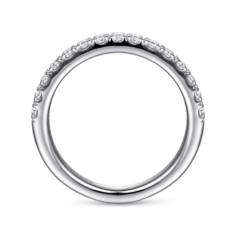 14K White Gold Diamond Matching Wedding Band - 0.27 ct - Shot 2
