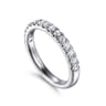14K White Gold Diamond Matching Wedding Band - 0.27 ct