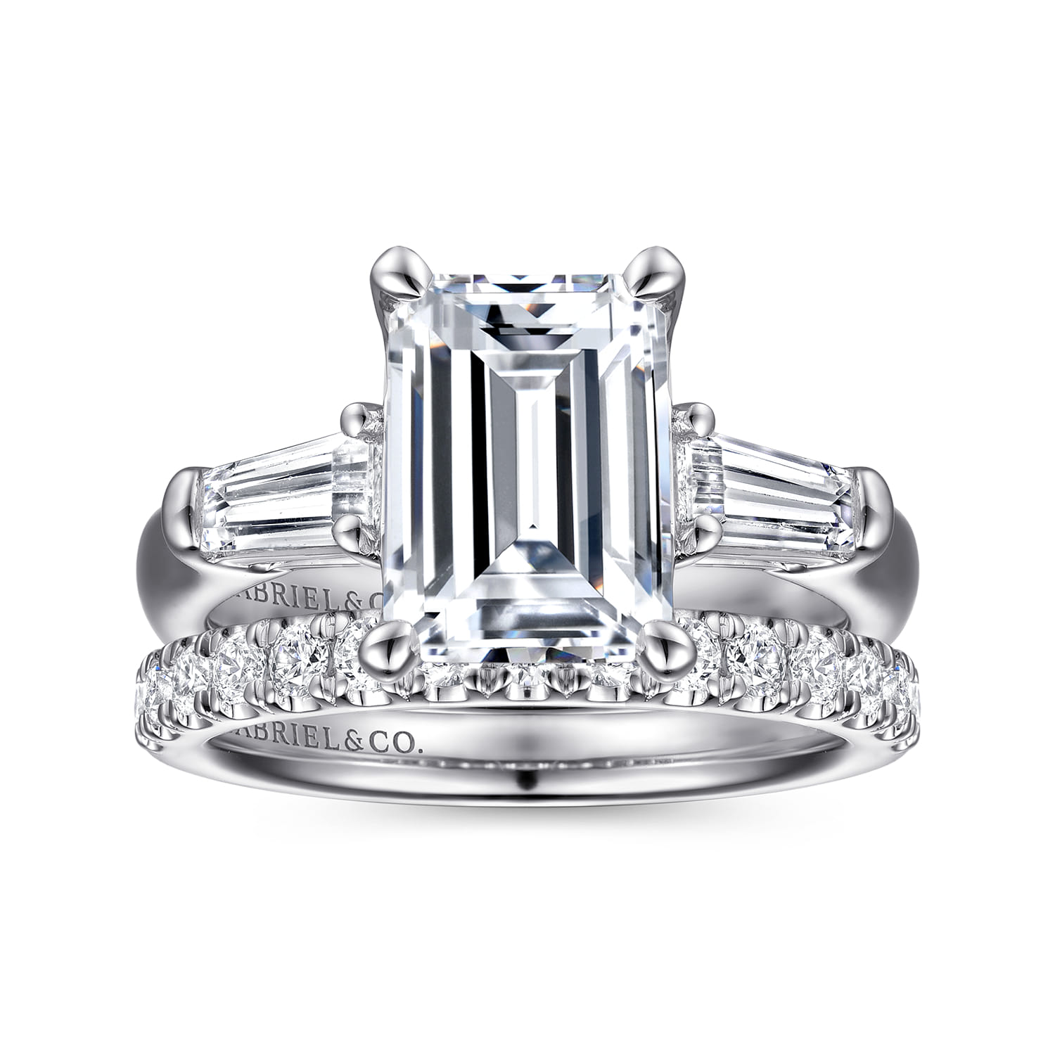 14K White Gold Diamond Matching Wedding Band - 0.27 ct - Shot 4