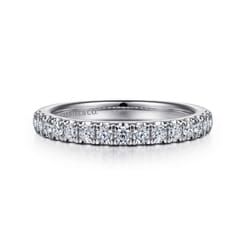 14K White Gold Diamond Matching Wedding Band