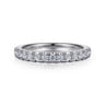 14K White Gold Diamond Matching Wedding Band - 0.29 ct