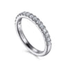 14K White Gold Diamond Matching Wedding Band - 0.29 ct